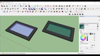 Create a glass in Sketchup