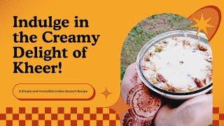 DELICIOUS Chawal Kheer Recipe You Will LOVE!#like #subscribe