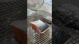 Use This Hack to Easily Peel Salmon Skin!