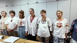Women’s choir promotes Ukrainian culture in Brussels | VOA News
