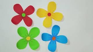 Easy Paper Flower Making Craft | How To Make Paper Flower | Beautiful Flower Paper.