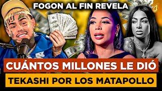 FOGON REVELA AL FIN CUANTOS MILLONES LE DIÓ TEKASHI 69 POR LOS MATAPOLLO DE LA ARTISTA