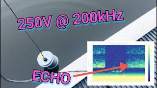 Open Echo SONAR Project goes schwimming | Update | 200kHz Water Test | 250V Booster