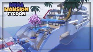 Mega Mansion Tycoon ️, 100% is MEGA Yacht! in Roblox