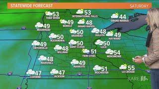 WEATHER: Cloudy weekend, showers move in Saturday afternoon