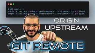 Git remote repository tutorial and with set-url origin upstream example #OpenSource #DevRel