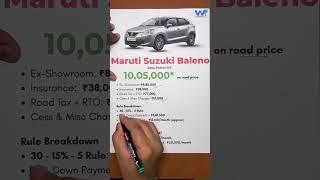Baleno 2025 Price Breakdown | On-Road Cost, EMI, Tax, Insurance Full Guide