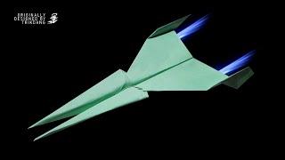 BEST PAPER AIRPLANE - How to make a Paper Airplane that Flies Fast | Gauntlet X