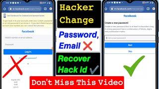 How to Recover Facebook Hacked account without Email and Phone number 2024 | fb hack recover 2024