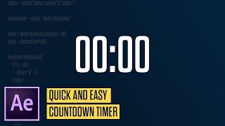 Create A Countdown In After Effects - Quick & Easy! + Free Download