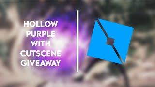 Hollow Purple + Cutscene GIVEAWAY | Roblox Studio