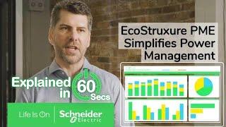 EcoStruxure Power Monitoring Expert in 60 Seconds | Schneider Electric