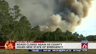 Brush fires close Central Fla. roads