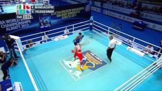 Men's Welter (69kg) - Quarter Final - Vincenzo MANGIACAPRE (ITA) vs Daniyar YELEUSSINOV  (KAZ)