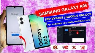 Samsung Galaxy  A06 FRP Bypass 2025 Finally Working 100% | Delete Google Account A06 Android 14 