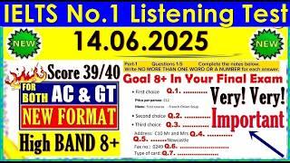 IELTS LISTENING PRACTICE TEST 2025 WITH ANSWERS | 14.06.2025