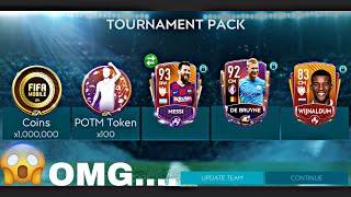 FIFA MOBILE 20- INSANE TEAM OF WEEK PACK OPENING MESSI AND DE BRUYNE PULLED!! PLUS 8 ELITES PULLED!!