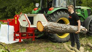 FREE FIREWOOD: 14m³ per Hour with the Most Powerful Wood Chipper EVER!