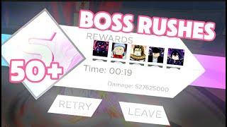 I DID 50 BOSS RUSHES IN ANIME DIMENSIONS!!!? [HERE"S WHAT I GOT]