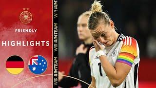 Defeat at Popp-farewell! | Germany vs. Australia 1-2 | Highlights | Friendly