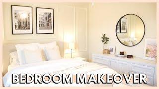 DIY MASTER BEDROOM MAKEOVER ON A BUDGET | bedroom decorating ideas 2022 + master bedroom makeover