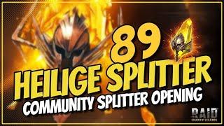 Raid: Shadow Legends | Großes Heilige Splitter Community Opening - Wir öffnen 89 Heilige Splitter