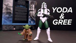 NEW Prequel Yoda and Clone Commander Gree Review - Star Wars Black Series