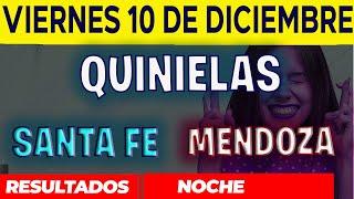 Resultados Quinielas Nocturna de Santa Fe y Mendoza, Viernes 10 de Diciembre