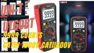 UNI-T UT60BT 9999COUNTS BLUETOOTH MULTIMETER CATII 1000V,CATIII 600V