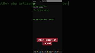 Laravel tinker tip #laravel #webdevelopment #development #tricks #tips #programming