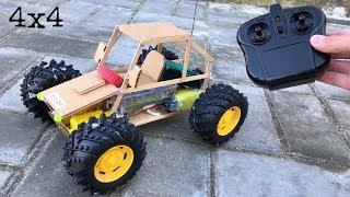 How to Make Amazing DIY RC Car at Home - Powerful 4WD Electric Car