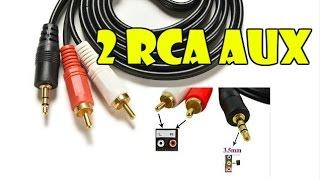 2 RCA на AUX КАБЕЛЬ ДЛЯ Колонок Посылка из Китая ALIEXPRESS