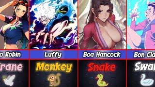 One Piece Characters Animals Resemblance | ItsAniFacts