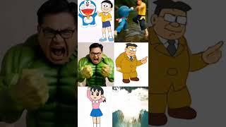 Doraemon Real Life: Nobita, Doraemon, Shizuka, Suneo, Jaian #shorts #doraemon