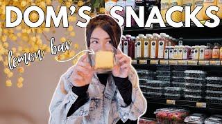 Top snacks to try at dom’s kitchen & market *mini grocery haul*