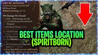 Diablo 4 Best Spiritborn Weapons and Items Location Guide Season 6 Vessel of Hatred New Class Guide