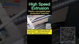 How to produce plastic corrugated pipe/HDPE Corrugated Pipe Extrusion Line/ Pipe Production Line