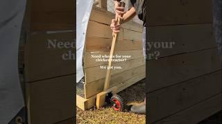 SUPER EASY chicken tractor wheel design 