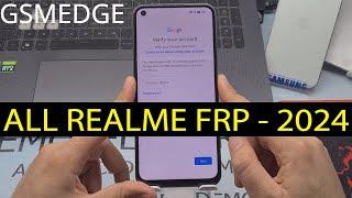 All Realme FRP Bypass 2024 Android 14 All Realme FRP Lock Google Account Bypass Without PC