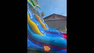 The Ultimate Backyard Party Slide | Shark Attack 14ft Water Fun  #jumppartypros #bouncehouserental