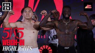 WEIGH IN HIGHLIGHTS | Queensberry vs. Matchroom 5v5 Feat. Deontay Wilder vs. Zhilei Zhang