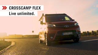 CROSSCAMP FLEX. Live unlimited. Die Roomtour durch dein Basecamp für Abenteuer. Jetzt erleben!