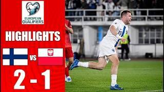 Finland vs Poland | 2-1 | Highlights | World Cup Qualifying Europe 2024-25 | finland poland