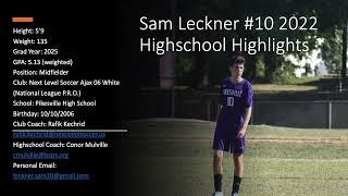 Sam Leckner 2022 Highschool Highlights