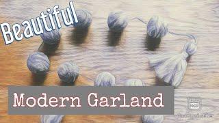 Beginner Needle Felted Garland | Needle Felting Tutorial | Needle Felting For Beginners