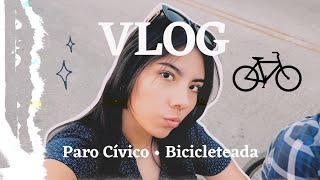 CASI ME DESMAYO YENDO EN BICI Día de paro cívico [ VLOG ] | Daviartt