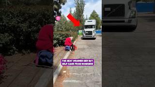 Kindness Driver  Instant Help For Woman Struck By Heat #kindness #heathelp #shorts