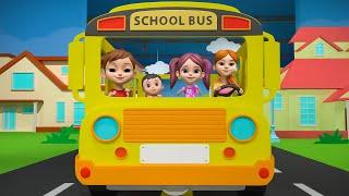 Wheels on the Bus + More Vehicles Nursery Rhymes & Baby Songs