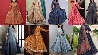 New lawn long frock designs 2024| anarkali plain frocks| cunnat wli frok