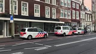 Aankomst Geert Wilders politiebureau Den Haag